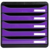 Exacompta zásuvkový box Big Box Plus Iderama Violet Glossy 5 zásuvek A4+