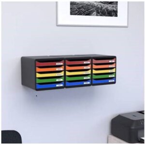 Exacompta 3097284D Zásuvkový box Big Box Plus 5 zásuvek Iderama malinová barva
