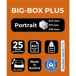 Exacompta 3097284D Zásuvkový box Big Box Plus 5 zásuvek Iderama malinová barva