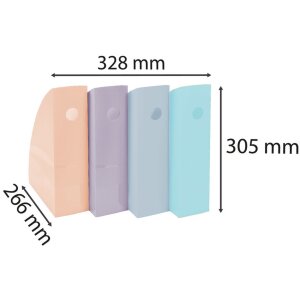 Exacompta 18296SETD Sada 4 pořadačů MAG-CUBE Aquarel různých barev