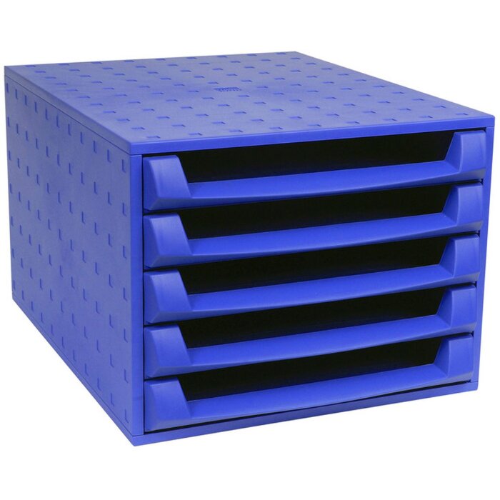 Exacompta zásuvkový box THE BOX 5 otevřených zásuvek Forever cobalt blue