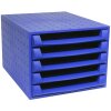 Exacompta zásuvkový box THE BOX 5 otevřených zásuvek Forever cobalt blue