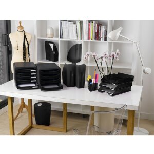 Exacompta 3104214D Zásuvkový box Big Box Plus 4 otevřené zásuvky lesklá černá