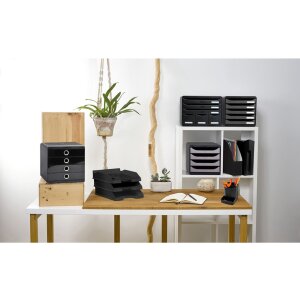 Exacompta 309738D Zásuvkový box Big Box Plus 5 zásuvek stříbrná metalíza