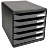 Exacompta 309738D Zásuvkový box Big Box Plus 5 zásuvek stříbrná metalíza