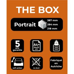 Exacompta zásuvkový box THE BOX 5 uzavřených zásuvek Kancelář světle šedá