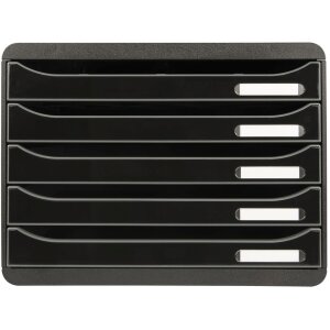 Exacompta 308714D Zásuvkový box Big Box Plus Horizon Black 5 zásuvek