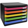 Exacompta 308798D Zásuvkový box Big Box Plus formát na šířku 5 zásuvek duha
