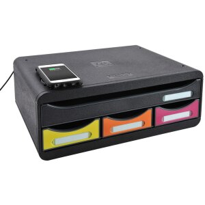 Exacompta TOOLBOX MINI 4 zásuvky Qi nabíjecí stanice duha