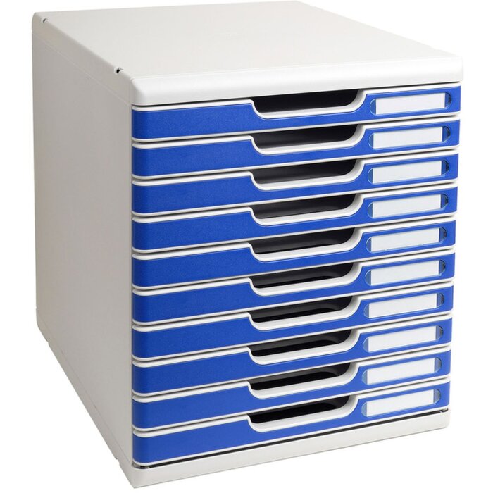 Exacompta Modulo A4 10 zásuvek Blue Office