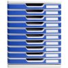 Exacompta Modulo A4 10 zásuvek Blue Office