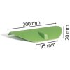 Exacompta 43915D Půlkulaté víko pro ekologické vložky zelené 200x95x20 mm