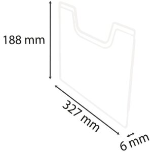 Exacompta 64058D Krycí deska A4 pro horizontální držák brožur Exacryl