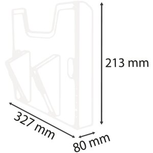 Exacompta prvek pro nástěnný držák brožur A4 horizontální Exacryl crystal