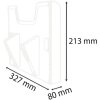 Exacompta prvek pro nástěnný držák brožur A4 horizontální Exacryl crystal