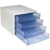 Exacompta 228610D ECOBOX zásuvkový box 4 zásuvky ledově modrá A4