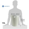 Exacompta odpadkový koš ECOBIN 15 l Office Grey 26,3x26,3x33,5 cm