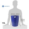 Exacompta odpadkový koš ECOBIN 15 litrů Office Blue 26,3x26,3x33,5 cm