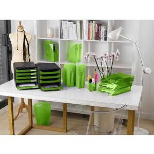 Exacompta odpadkový koš ECOBIN 15 litrů Office green 26,3x26,3x33,5 cm
