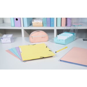 Exacompta 55528E Složka s elastickým uzávěrem Aquarel Pastelově modrá DIN A4 400g/m²
