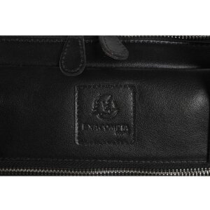 Exacompta taška přes rameno na notebook 2 přihrádky černá kůže Exactive black