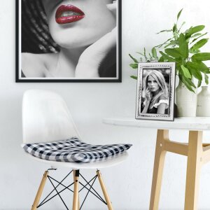 Vysoce lesklý rám Trevi 9x13 cm stříbrný