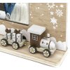 Vánoční fotorámeček Hamar wood 10x15 cm formát na šířku zimní dekorace 23,5x5x15 cm