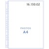 Kapsy na fotografie Henzo DIN A4 bílé, 10 listů, bez obsahu kyseliny, do pořadače Euro se 4 kroužky