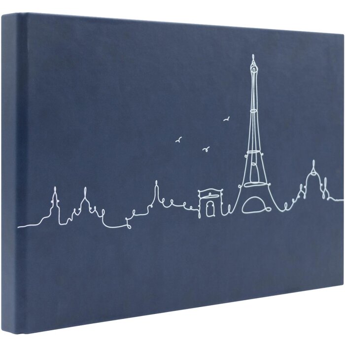 Panodia fotoalbum Lineart Paris modré 34x23 cm 60 černých stran