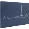 Panodia fotoalbum Lineart Paris modré 34x23 cm 60 černých stran