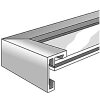 Nielsen protipožární rám C2 structure stříbrný matný 21x30 cm