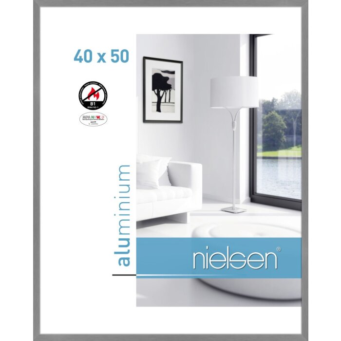 Nielsen protipožární rám C2 structure šedý matný 40x50 cm