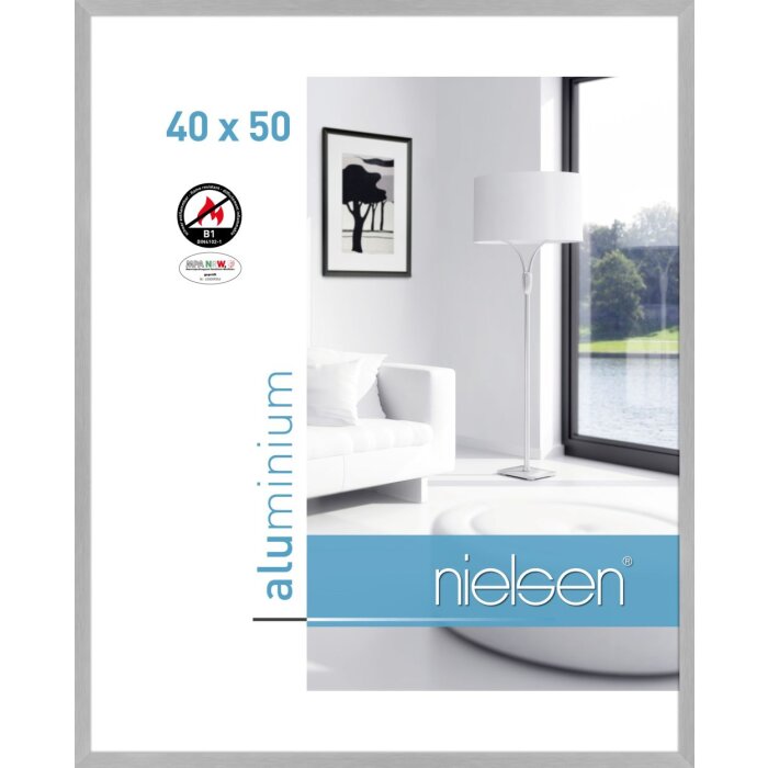 Nielsen protipožární rám C2 struktura stříbrná matná 40x50 cm