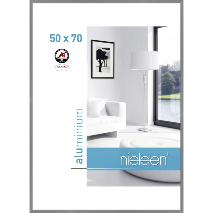 Nielsen protipožární rám C2 structure šedý matný 50x70 cm
