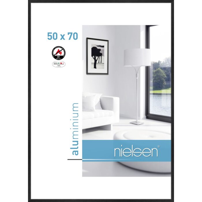 Protipožární rám Nielsen C2 structure černý matný 50x70 cm