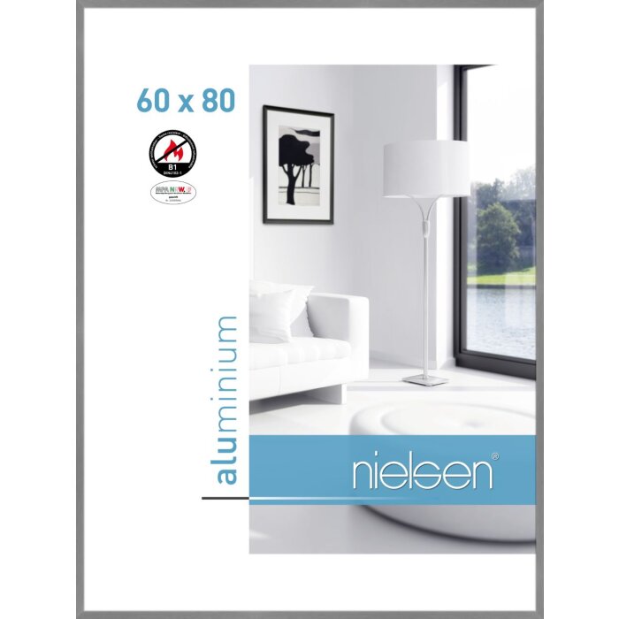 Nielsen protipožární rám C2 structure šedý matný 60x80 cm