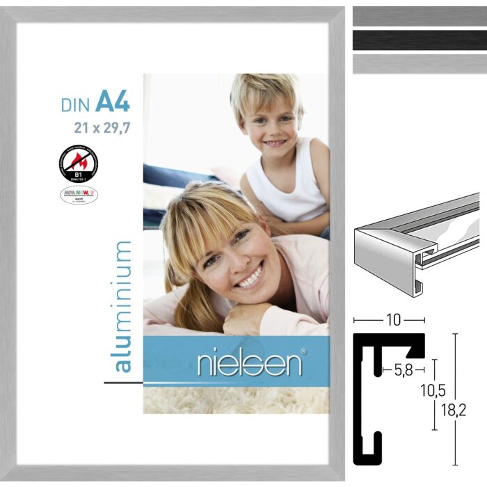 Nielsen B1 protipožární rám C2 hliníkový rám