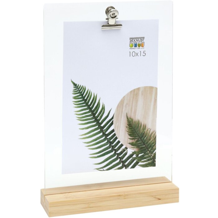 Deknudt akrylový fotorámeček S58RY1 přírodní 10x15 cm s klipem