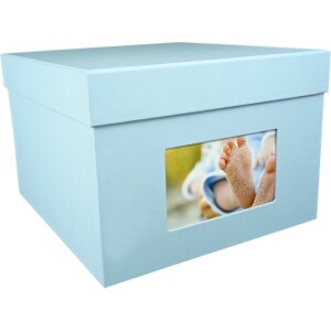 HNFD XL fotobox Kandra 700 fotografií 15x20 cm aqua žebrovaný