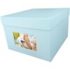 HNFD XL fotobox Kandra 700 fotografií 15x20 cm aqua žebrovaný