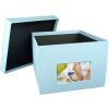 HNFD XL fotobox Kandra 700 fotografií 15x20 cm aqua žebrovaný