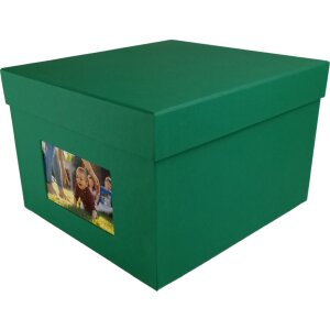 HNFD XL fotobox Kandra 700 fotografií 15x20 cm jedle zelená žebrovaná