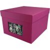 HNFD XL fotobox Kandra 700 fotografií 15x20 cm amarena žebrovaný