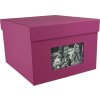 HNFD XL fotobox Kandra 700 fotografií 15x20 cm amarena žebrovaný