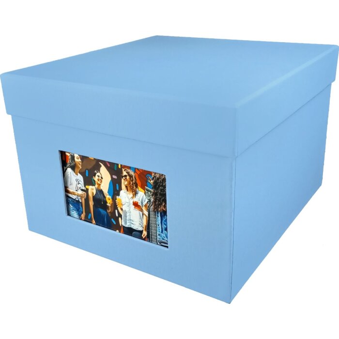 HNFD XL fotobox Kandra 700 fotografií 15x20 cm tmavě modrý žebrovaný