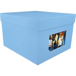 HNFD XL fotobox Kandra 700 fotografií 15x20 cm tmavě modrý žebrovaný