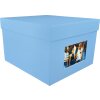 HNFD XL fotobox Kandra 700 fotografií 15x20 cm tmavě modrý žebrovaný