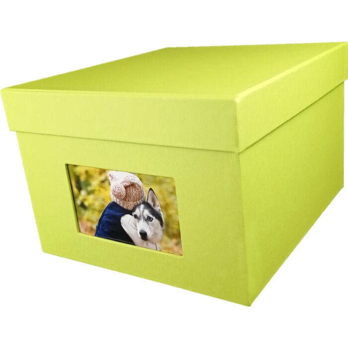 HNFD XL fotobox Kandra 700 fotografií 15x20 cm květen zelený žebrovaný