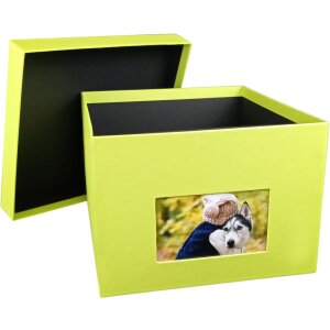 HNFD XL fotobox Kandra 700 fotografií 15x20 cm květen zelený žebrovaný