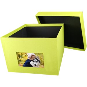 HNFD XL fotobox Kandra 700 fotografií 15x20 cm květen zelený žebrovaný